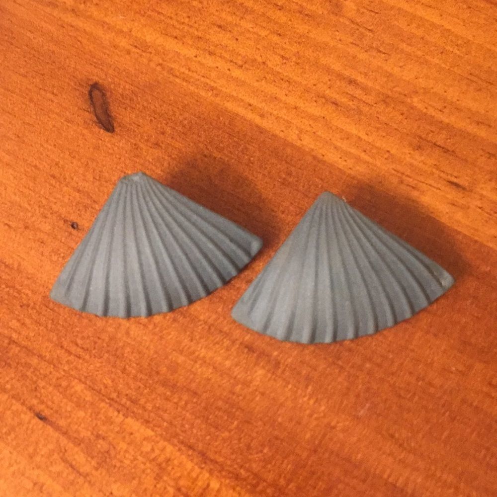 Porcelain earrings, vintage